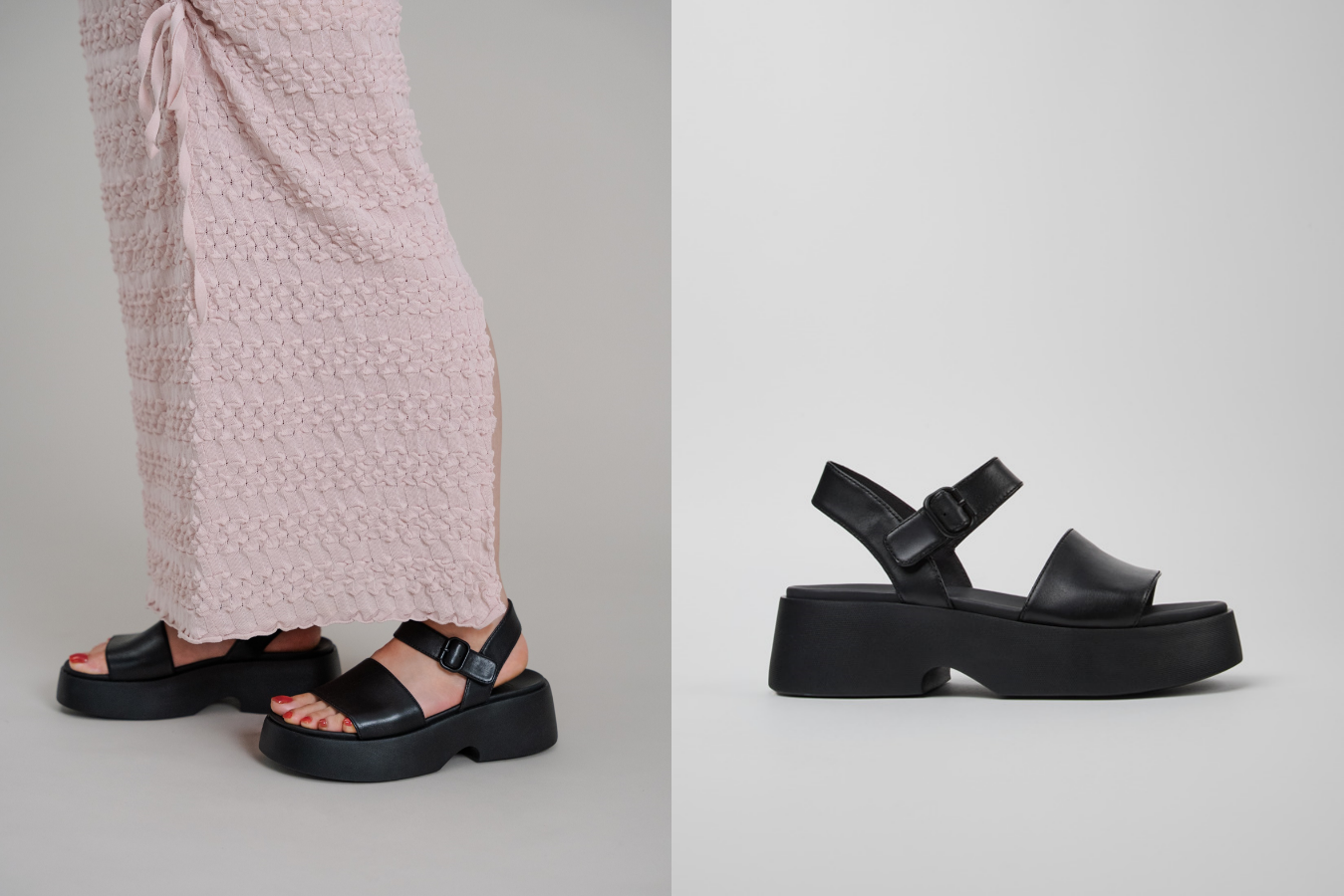 SUMMER RECOMMEND <br> 着回し力抜群の黒サンダル