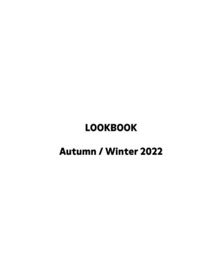 LOOKBOOK AUTUMN / WINTER 2022